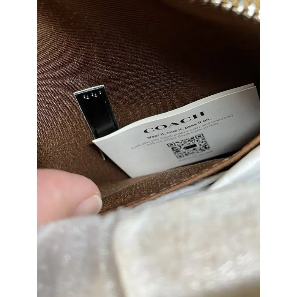 Coach Madi Crossbody CR348 Crossgrain Leather Light Saddle -NWT-
